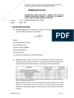 2.1. Memoria de Calculo - Ramal 5