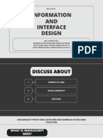 Information and Interface Design Slide Presentation Task