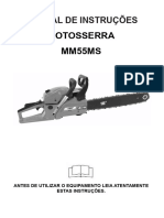 Manual Motosserra mm55ms V Trent