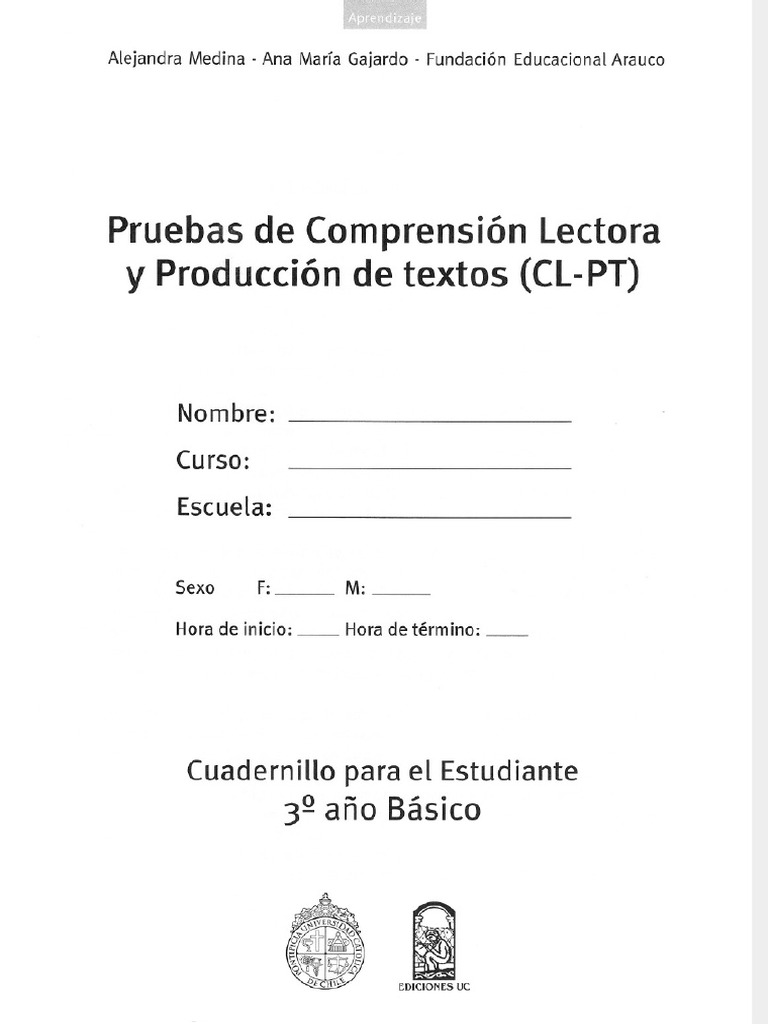 Cuadernillo CLPT 3°basico | PDF | Business | Technology & Engineering