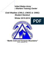 United States Army Northern Warfare Training Center Cold Weather (CWLC, CWOC & CWIC) Student Handout