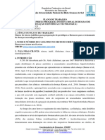 Plano de Trabalho - Síntese de Ésteres Indólicos