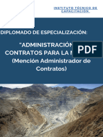 Descriptor-Diplomado - Administración de Contratos para La Minería