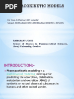 Pharmacokinetic Models