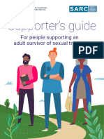 SARC - Supporters Guide For People Supporting An Adult Survivor of Sexual Trauma