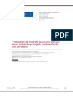 Producción de Pepinillo en Un Ambiente Protegido: Evaluación de Dos Genotipos