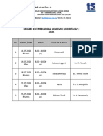 Jadual Bengkel Kecemerlangan Akademik Murid Tahap 2