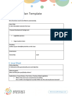 MANAGE Advocacy Plan Template