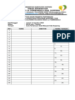 Daftar Hadir Pertemuan