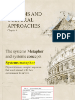 Chapter 4 Systems and Cultural Approaches X