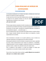 Metodos para Evaluar Los Niveles de Satisfaccion: 1. Encuestas de Satisfacción