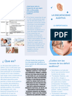 Triptico Discapacidad Auditiva (Educ. Especial)