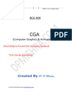 Computer Graphics & Animation BCA 4th Sem Notes Based On VBSPU Syllabus PDF
