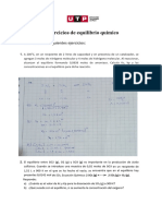 Tarea - Ejercicios Propuestos de Equilibrio Químico