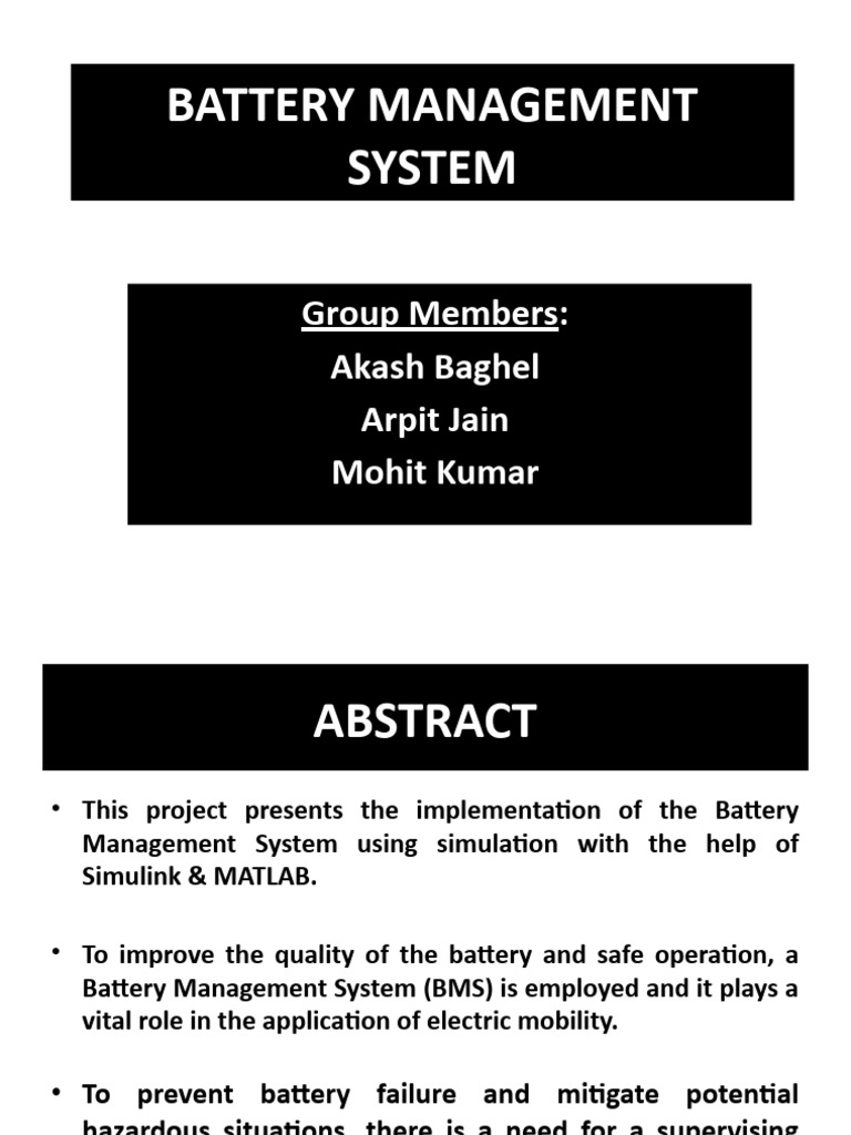 Battery Management System Simulation Guide | PDF | Electrical Network ...