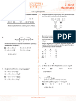 Matematik Kazanım Soruları