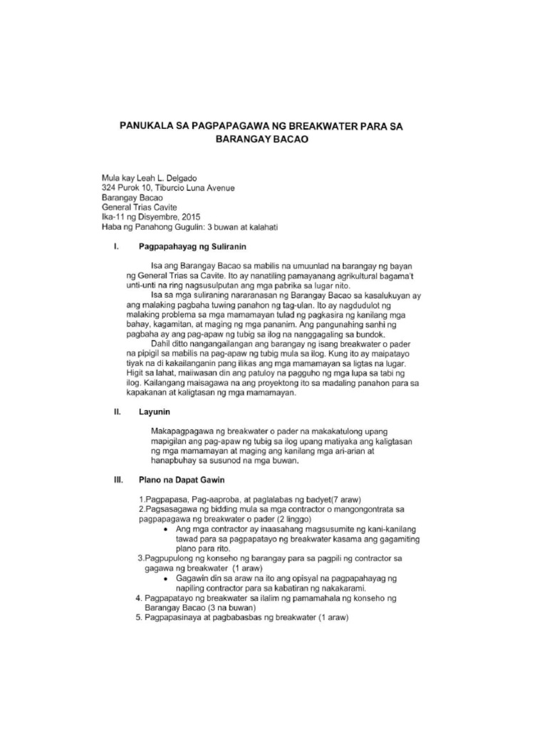 Panukalang Proyekto | PDF