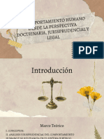 El Comportamiento Humano - Derecho Penal Grupo 6