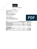 Tax Invoice Cum Receipt Summary