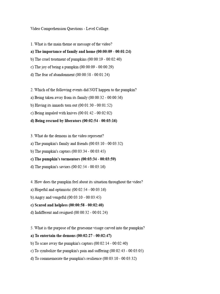 AI - Video Comprehension Questions | PDF