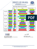 Date Sheet Mid-Term Fall-2023 Colored