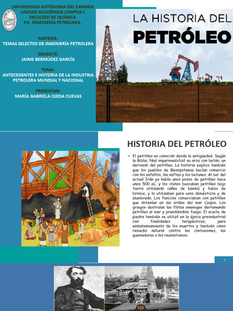 Historia Del Petroleo | PDF | Petróleo | Queroseno