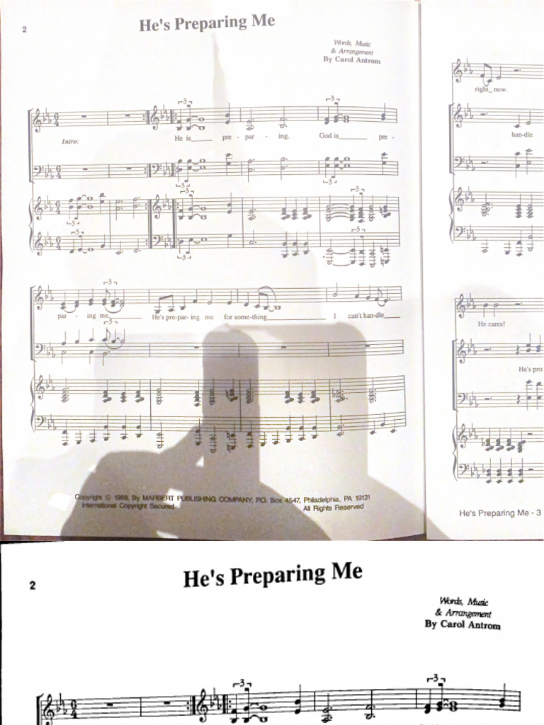 He's Preparing Me - Carol Antrom | PDF