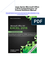 Shelly Cashman Series Microsoft Office 365 Excel 2016 Comprehensive 1st Edition Freund Solutions Manual