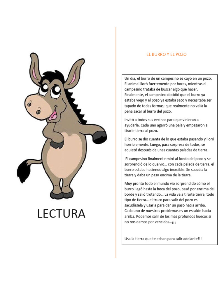Reflexión sobre el burro y el pozo | PDF | Sicología