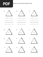 Fact Families Multiplication Division 5