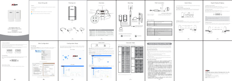 Dahua Wireless Bridge Setup Guide | PDF | Wireless Access Point ...