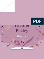 Parts of Poetry - Rhyme