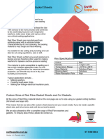 Red Fibre Vulcanised Gasket Sheets Quick Reference Guide