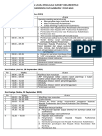 Run Down Acara Survey Reakreditasi Kutalimbaru Tahun 2023