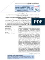 Caracterisation Genetique Des Accessions de Poivron (Capsicum Annuum L.) de La Region de Diffa, Niger