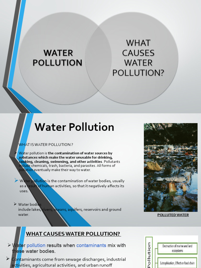 Main Causes of Water Pollution PDF