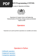 06 Python Lecture 06 Operators in Python SS