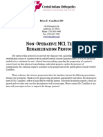BEC Non Op MCL Rehab Protocol