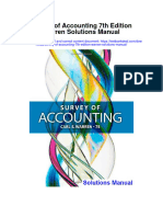 Survey of Accounting 7th Edition Warren Solutions Manual