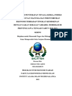 Pengaruh Penyerapan Tenaga Kerja, Indeks Pembangunan Manusia Dan Pertumbuhan Ekonomi Terhadap Tingkat Kemiskinan Dengan Zakat Sebagai Variabel Moderasi Di Provinsi Jawa Tengah Tahun 2018-2021