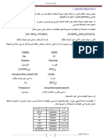 مسلاا يزيلجنلإاب مسلاا ةيئايميكلا ةغيصلا وتاتيربك sulphato SO وديرديه hydrido H¯ ورولف Fluoro F¯ ورولك Chloro Cl¯ وسكورديه Hydroxo OH¯ وتلااسكوأ Oxalate C O وتاتيسأ Acetate CH Coo¯