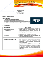 Learning Plan-Fil 6 - Uri NG Pandiwa