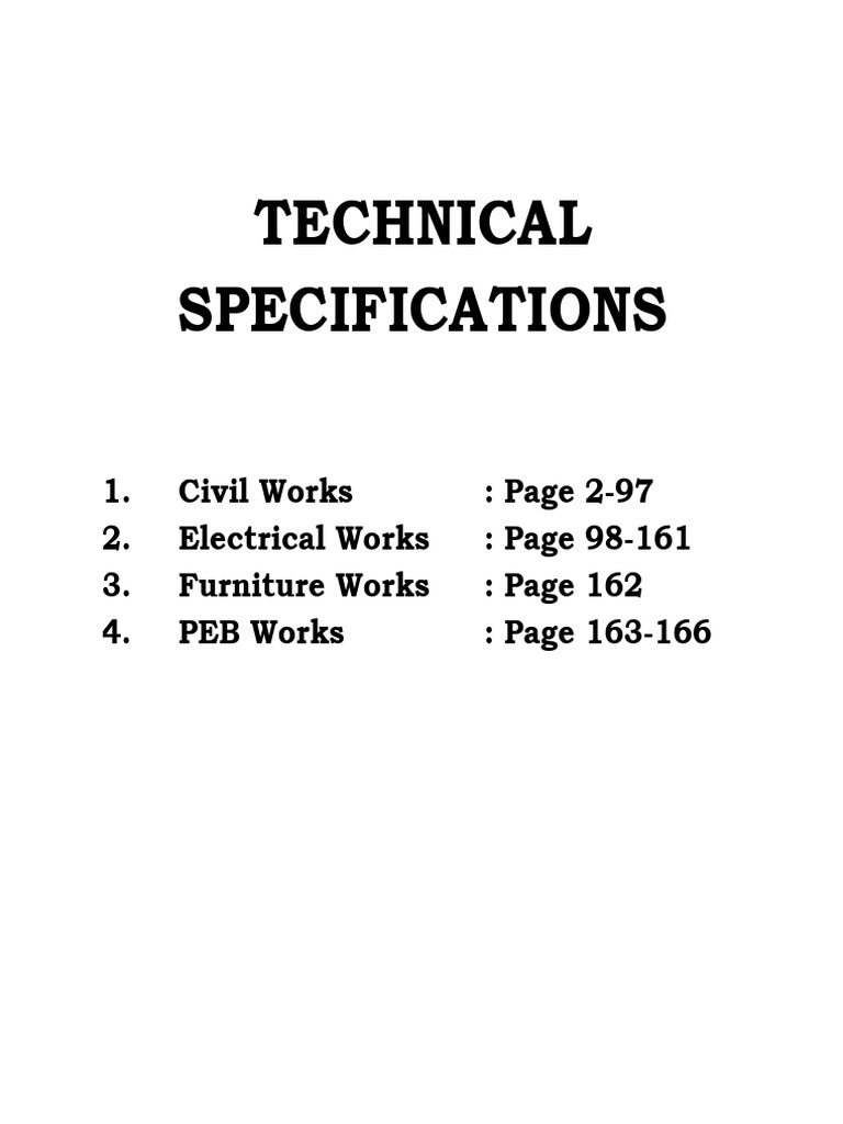 Labour Accommodation Technical Specs | PDF | Concrete | Specification ...
