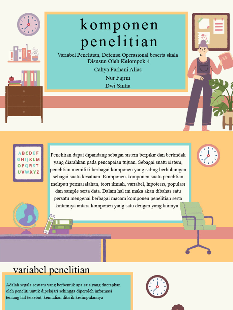 Komponen dan Variabel Penelitian | PDF