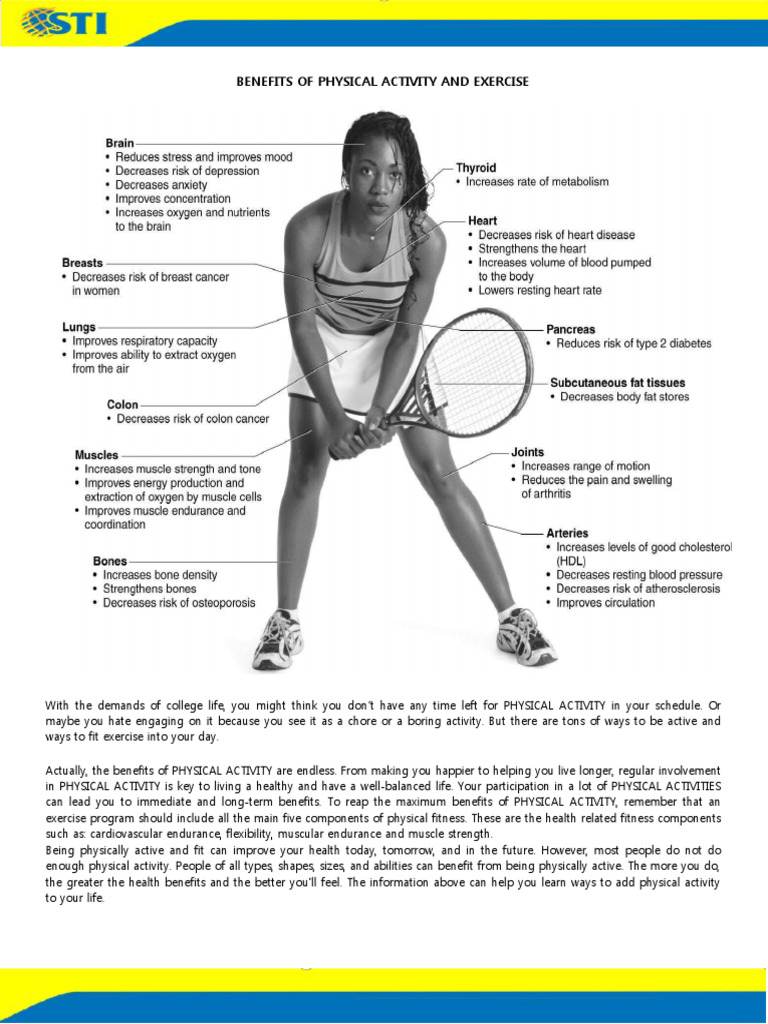 Benefits of Physical Activity and Fitness | PDF | Physical Fitness ...