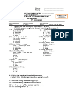Soal Sumatif PAS Bahasa Inggris Kelas I Semester 1VERSI 2-1