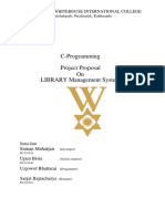 Project Proposal On C Programming Library Management System