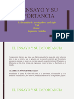 El Ensayo y Su Importancia Diapositivas 2022-2