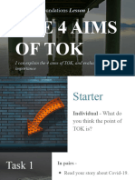 1.1 The 4 Aims of TOK (Class Presentation)