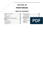 Front Brake: Section 4B